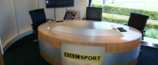 BBC Sport, Golf studio constructed within 40ft expanding trailer
